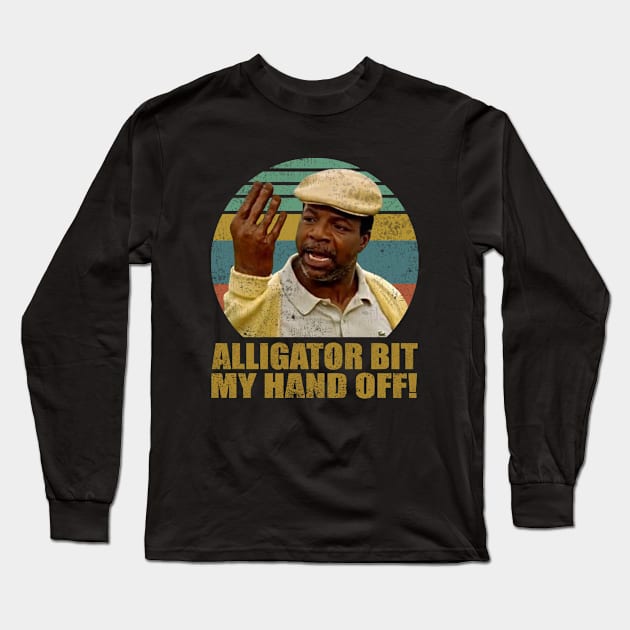 Alligator Bit My Hand Off! Long Sleeve T-Shirt by danterjad